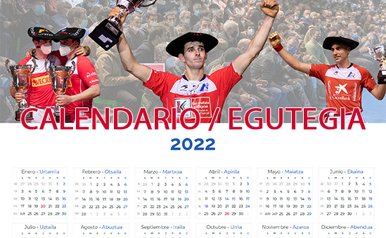 Calendario Egutegia 2022